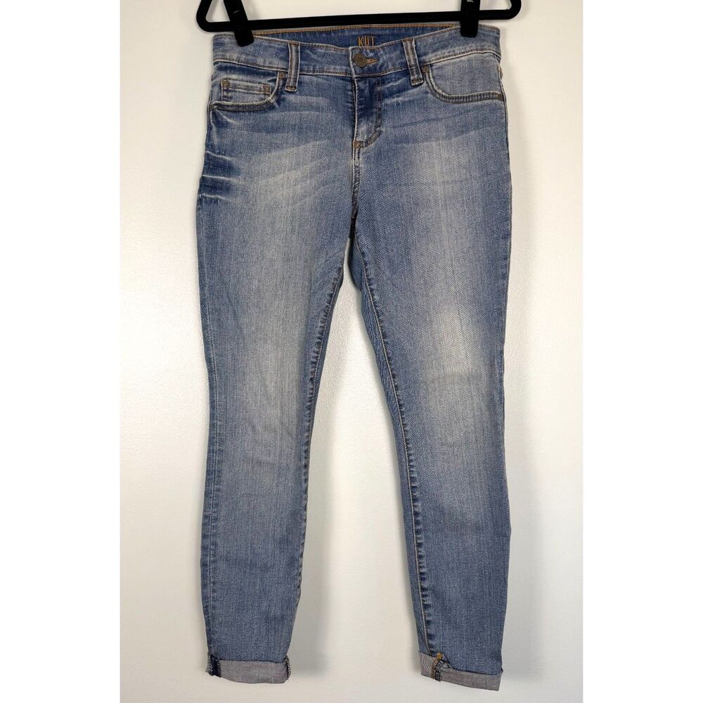 KUT From The Kloth Jeans Womens 4 Ankle Skinny Light Wash Stretch Denim